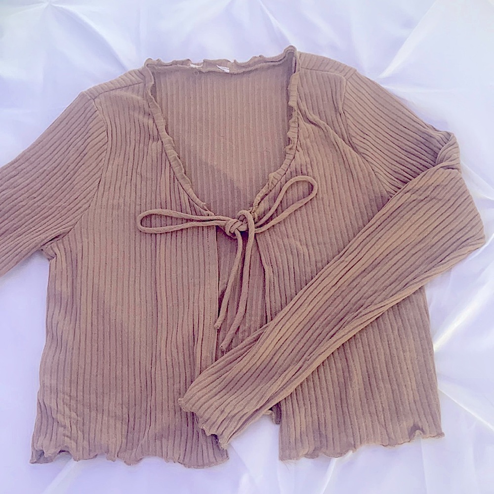 Small light brown cardigan